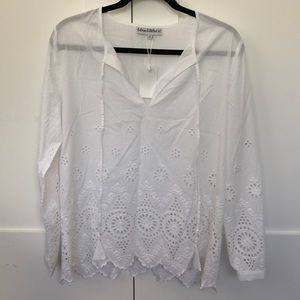 White patterned summer shirt